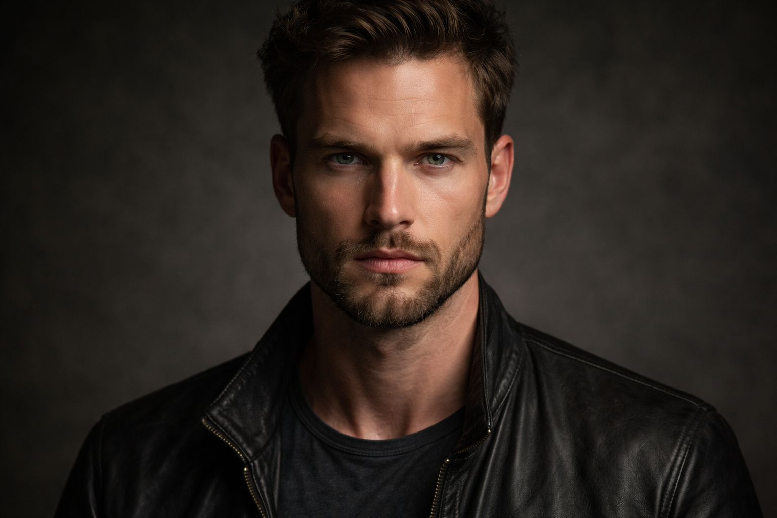 Man with heart face shape and balanced haircut